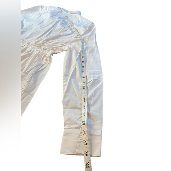 Motherhood Maternity White Empire Waist White Blouse Women’s Size Medium NWT - Picture 8 of 11